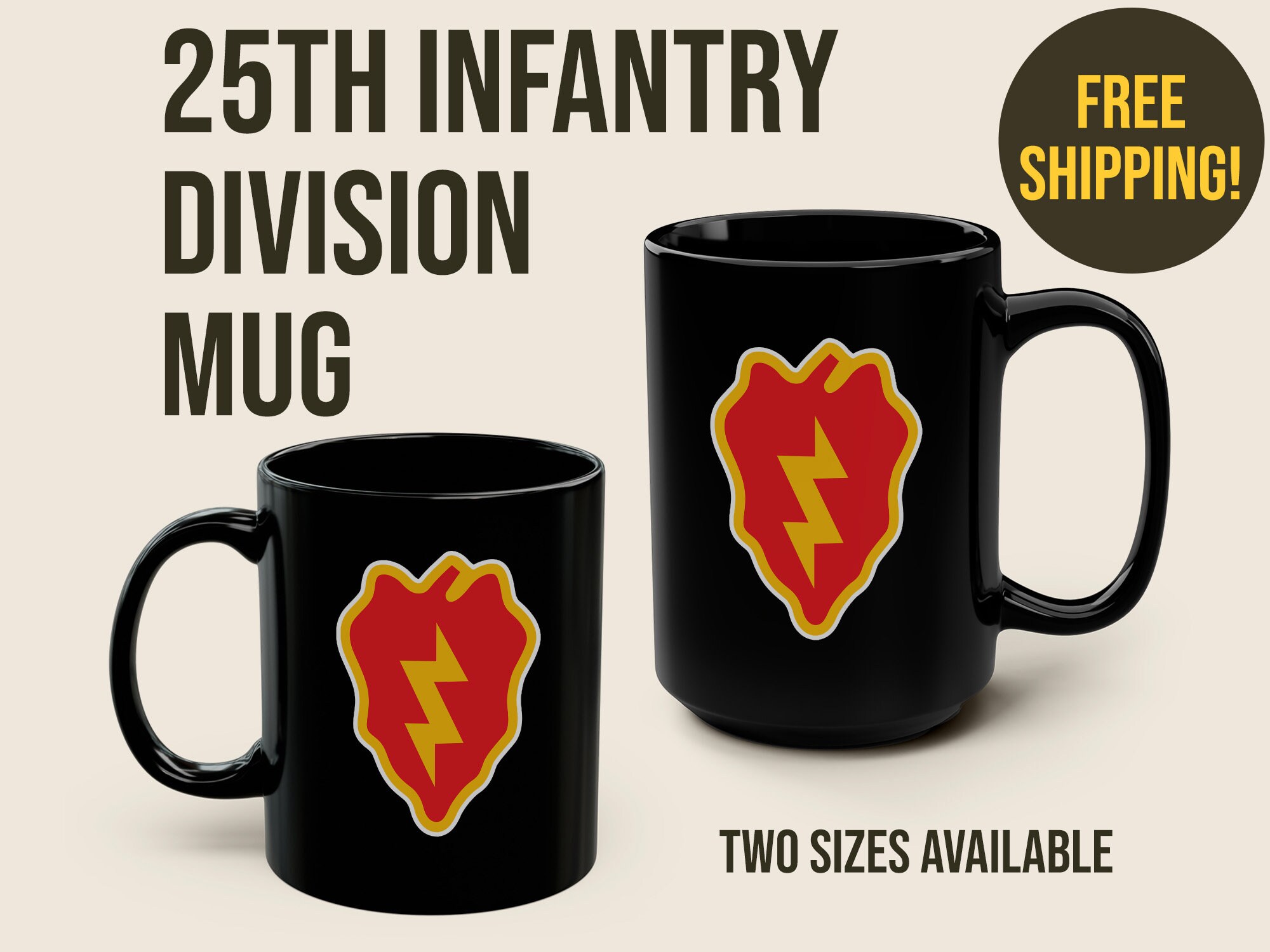 25th Infantry Division Mug: Army Veteran Coffee Cup - Etsy