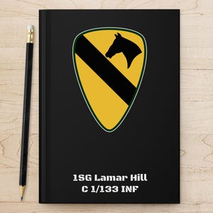Personalized 1st Cavalry Division Notebook: Custom Veteran Journal