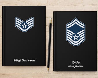 Personalized USAF Hardcover Journal: Air Force Veteran Gift