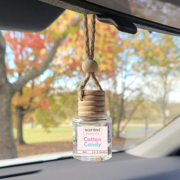 Cotton Candy Scented Car Diffuser Minimalistic Car Freshener For Women Men Car Freshies Fragrance Hangs On Car Mirror