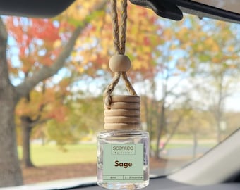 Sage Scented Hanging Car Freshener Diffuser