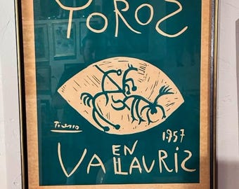 Pablo Picasso, Toros en Vallauris-poster uit 1957.