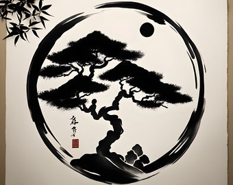 Japanese calligraphy - tree