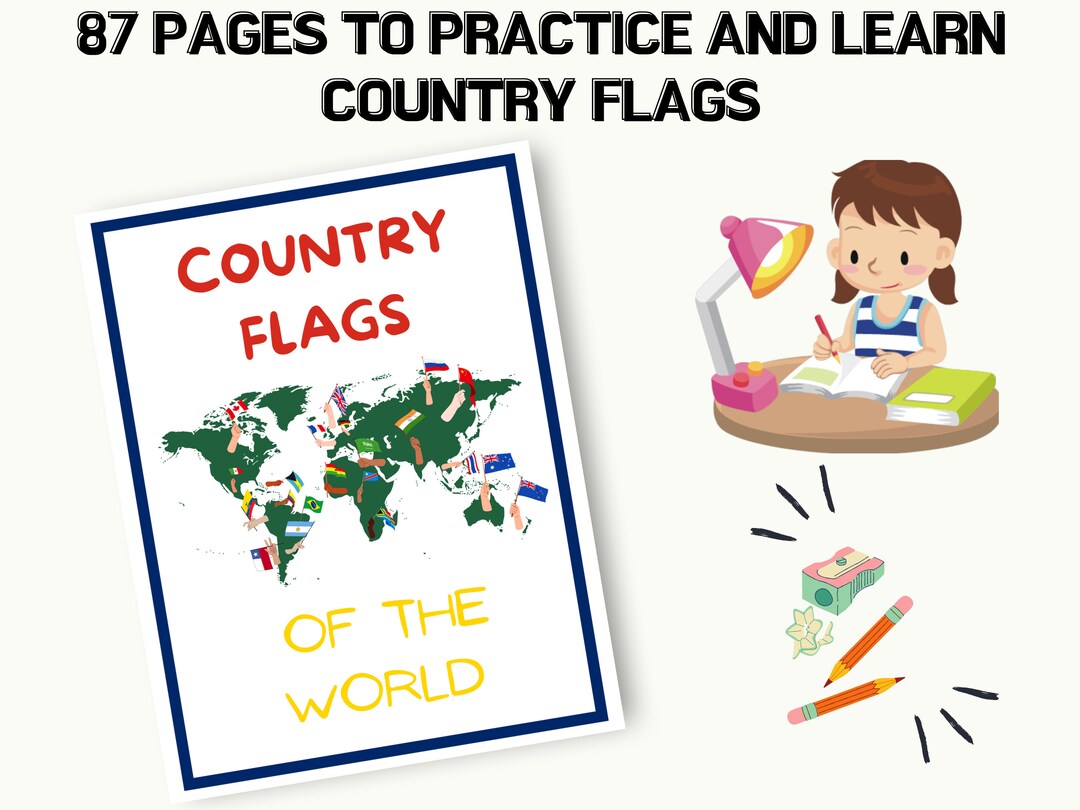 Match the Country Flag Printable Activity Book Country Flags Activities ...