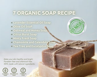 Homemade Natural Soap Recipe, Natural Soap Making, Organic Soap, Beginner Recipe, Soap Recipe, Soap, Recipe, E-Book, Printable, Digital,2024