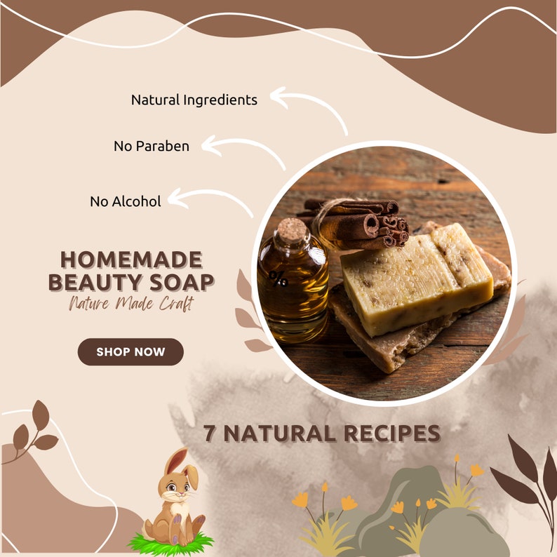 Homemade Natural Soap Recipe, Natural Soap Making, Organic Soap, Beginner Recipe, Soap Recipe, Soap, Recipe, E-Book, Printable, Digital,2024 zdjęcie 4