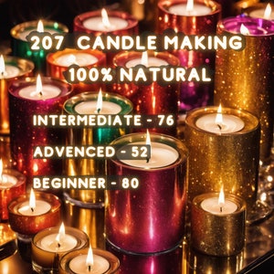 207 Natural Candle Recipes: Beginner to Advanced (PDF Pattern)