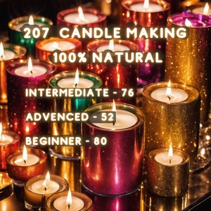 207 Homemade Candle Making, Natural Candle Recipe, Every Level Candle Recipe, Candle Recipe, Handmade Candle Making, Natural Candle, Candle