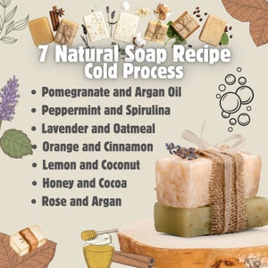 21 Homemade Organic Soap Recipe,Natural Soap Making,Educational Soap Making,Cold Process,Japanese Techniques,Natural Recipe,Soap Making,Soap zdjęcie 3
