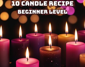 10 Natural Beginner Candle Making, Beginner Candle Recipe, Candle Making, Candle Recipe, Homemade Candle Making, Handmade Candle, Dıy Candle