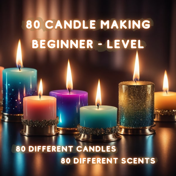 80 Homemade Natural Candle Making, Natural Candle Recipe, Beginner Candle Recipe, Candle Recipe, Handmade Candle Making, Natural Candle