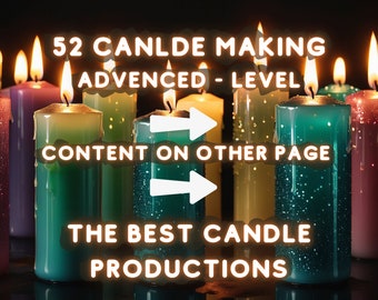 52 Homemade Natural Candle Making, Natural Candle Recipe, Advenced Candle Recipe, Candle Recipe, Handmade Candle Making, Natural Candle