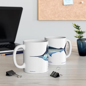 Blue Marlin Fishing Mug 11oz