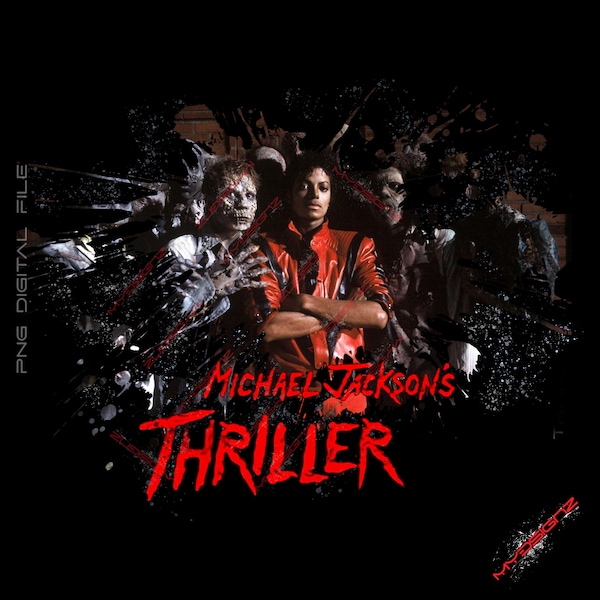 Halloween, Thriller, michael Jackson, DTF Design, Ready to download png