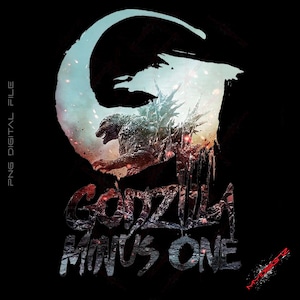 Godzilla Minus One PNG, diseño de camiseta (descarga digital)