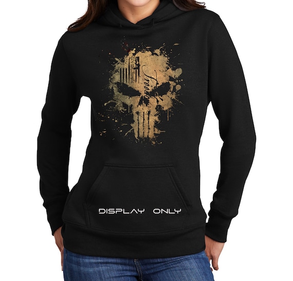1776 American Flag, Distressed, USA Flag, Punisher Skull