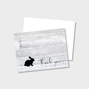 Livestock Show Bunny Personalized Note Card/Thank You Stationery | Set of 4