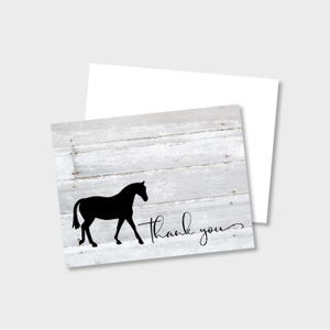 Livestock Show Horse Personalized Note Card/Thank You Stationery | Set of 4