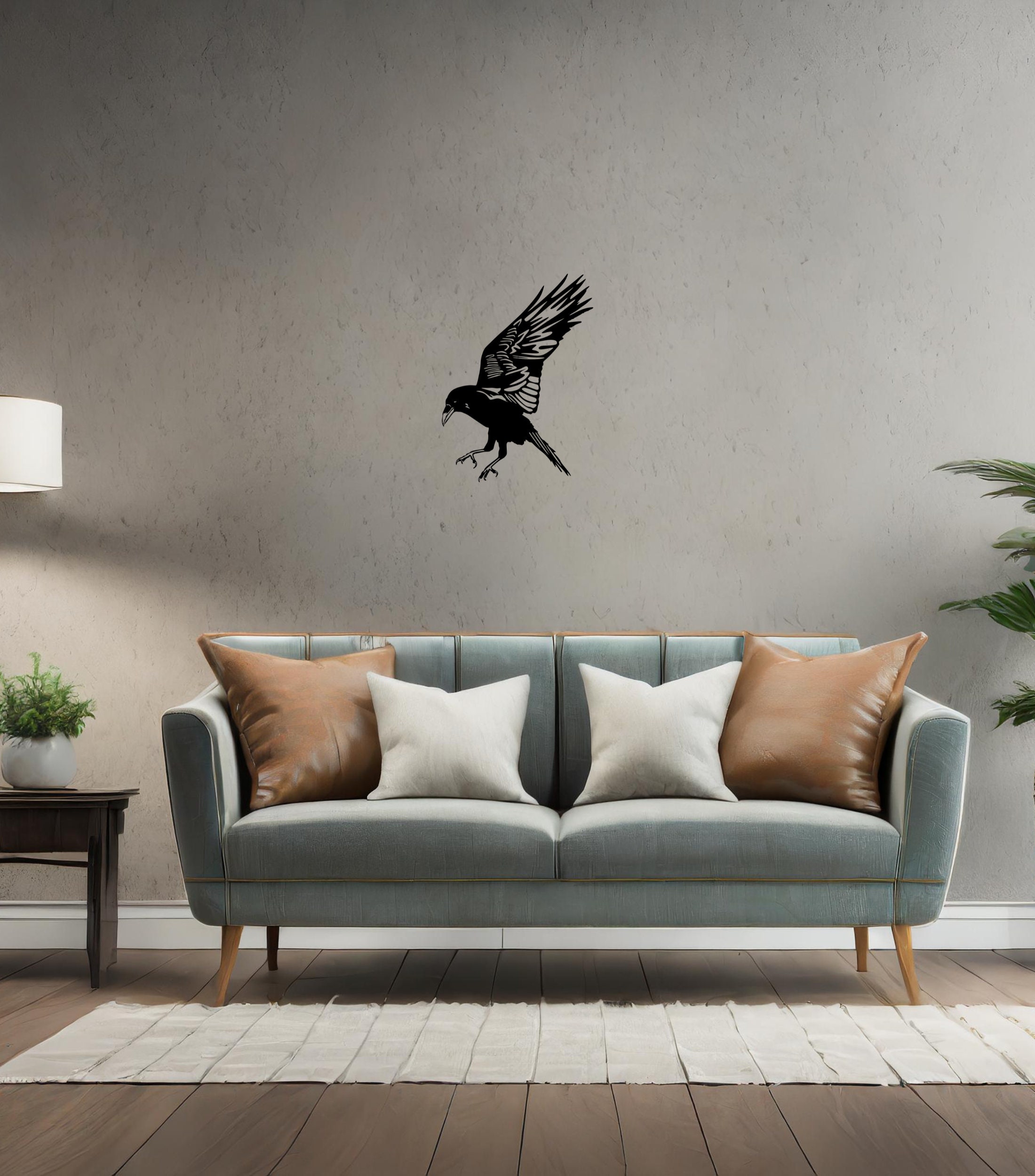 Gothic Raven Hanging Lanterns – 2-Pack Light-Up Halloween Crow Decor With Chain For Outdoor & Indoor