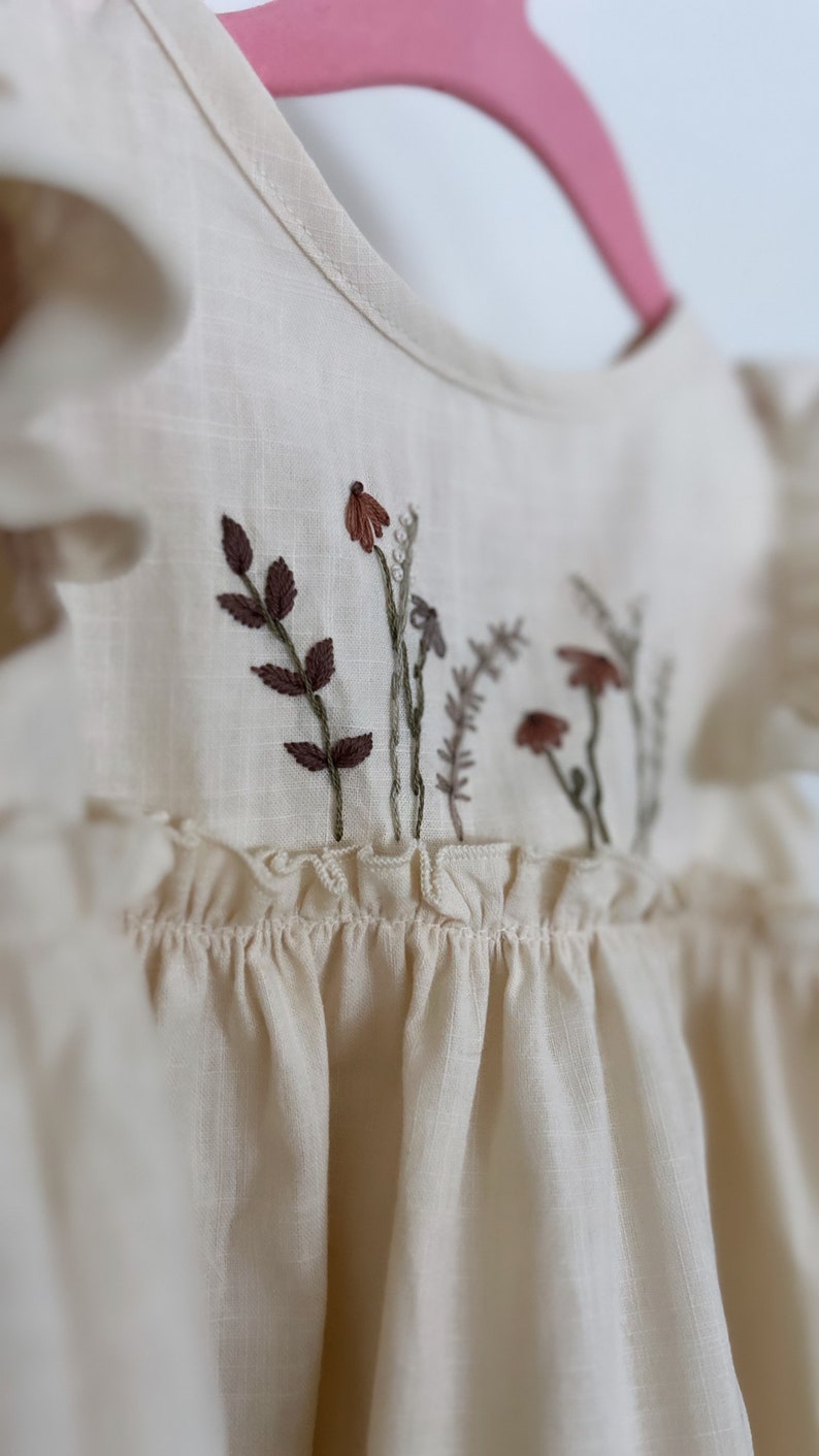 Handmade Girls' Embroidered Lace Cotton Night Dress Sleepwear White Age 2 12 Pink Ribbon Sleeveless 7 9 Years
