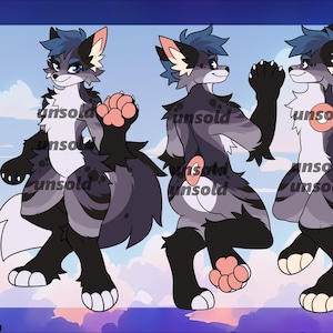 full reference wolf canine fox vulpine furry adoptable fursona