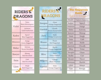 Vierde vleugelbladwijzer | Ijzeren vlam bladwijzer | Rebecca Yarros | Fantasiebladwijzer | Ruiters en draken | Ruiterskwadrant | Digitale bladwijzer