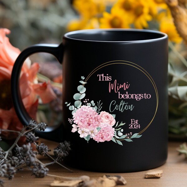 Mimi Mug Gift for Grandmother Present for Mom G'ma Cup Gift from Grandchild Gift for Wife Gift for Mom Gift for Friend Personalized Gift Mug