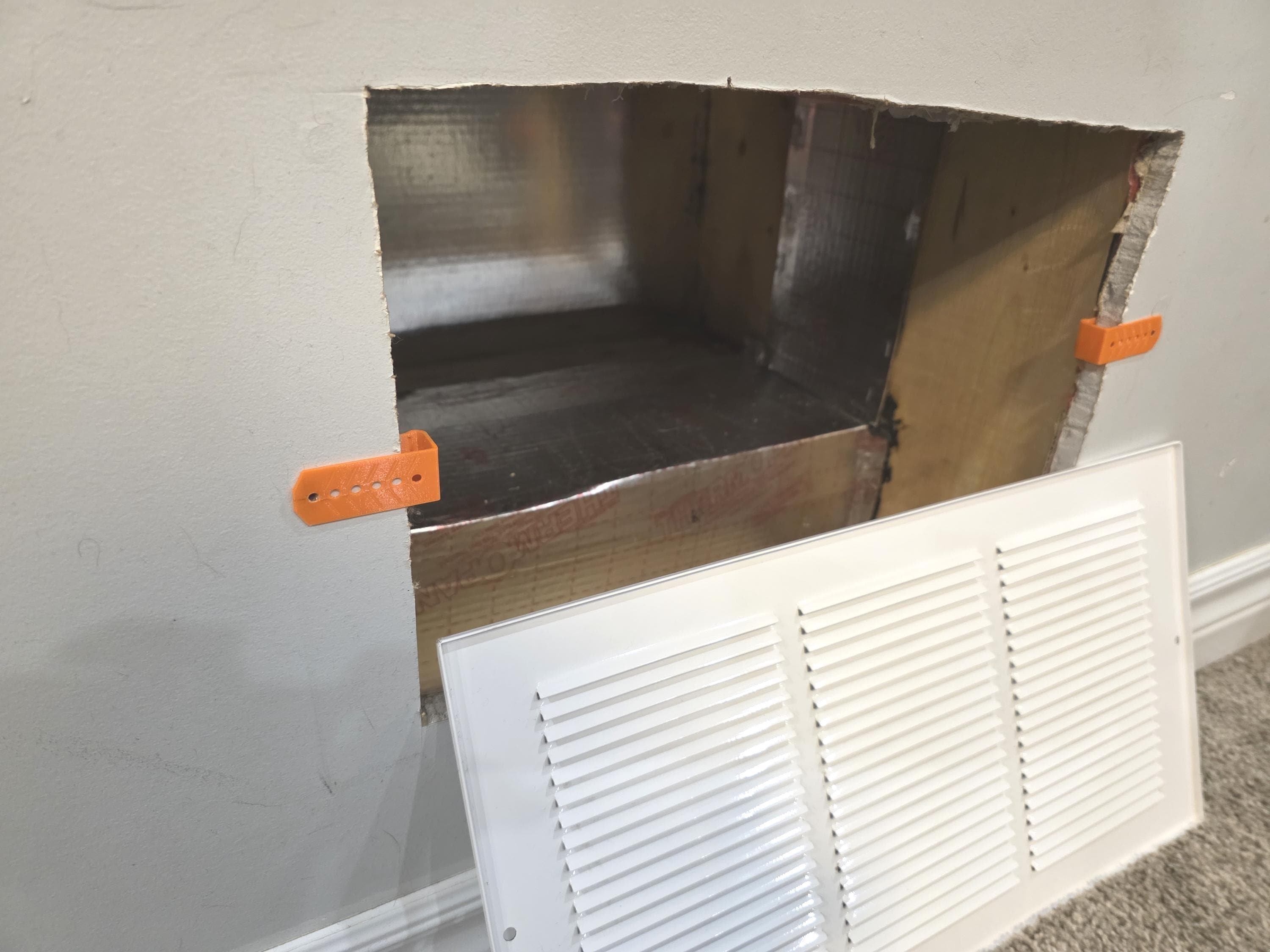Drywall Edge Clips: Secure Vent Installation, Stop Vent Droop (8 Pack)
