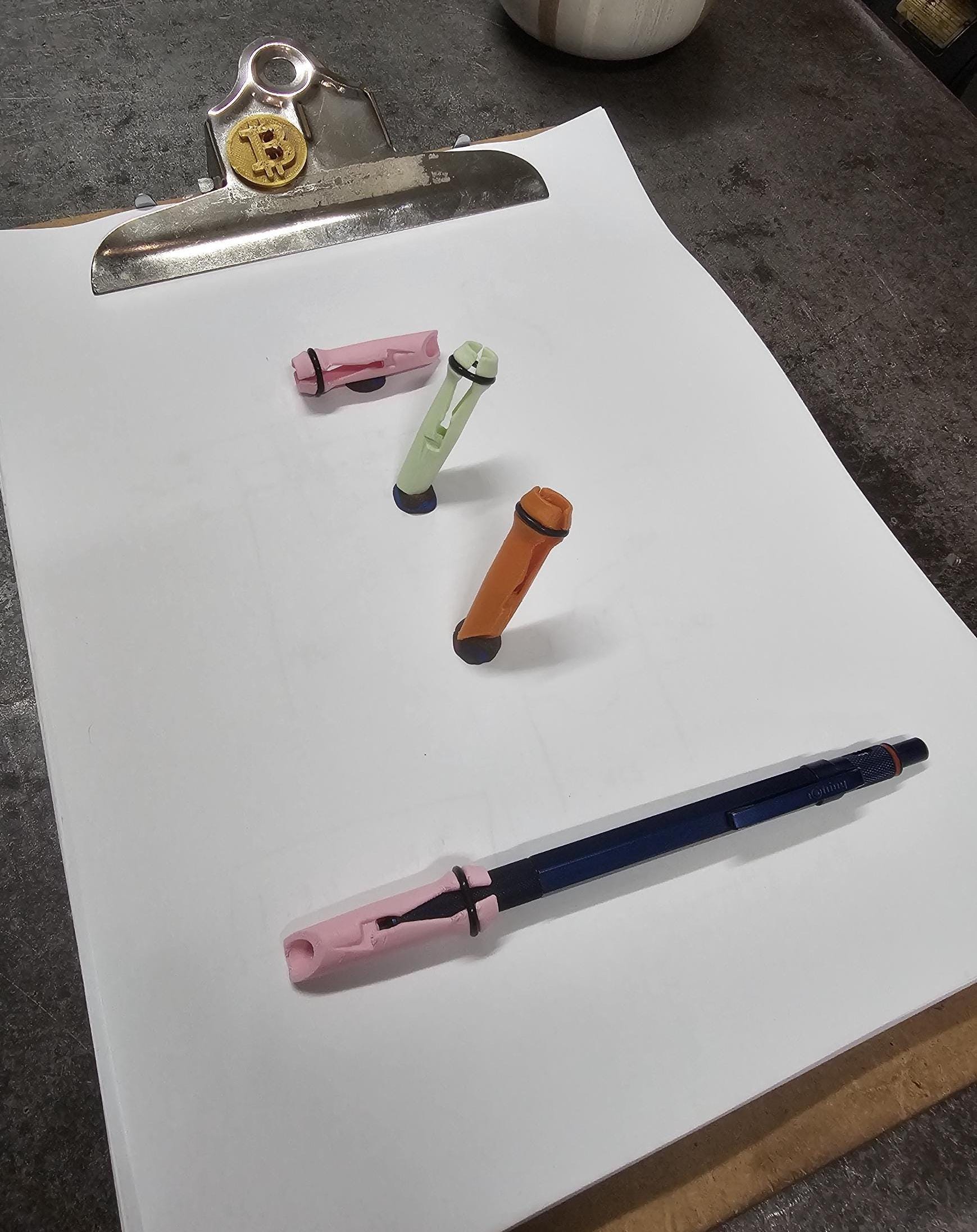 文房具・事務用品 ロットリング rotling ティク tiku 銀キャップ 透明軸