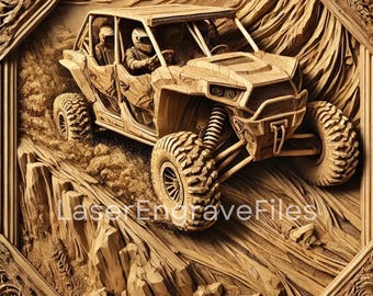 3D Off Roading Laser Cut Files: SVG, PNG (Digital Download)