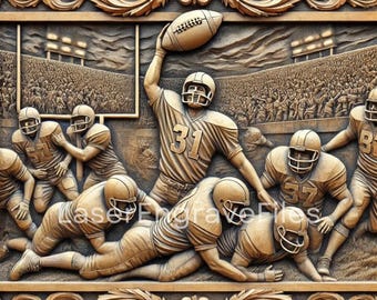 3D Football Stadium Laser Cut File: SVG, PNG (Digital Download)