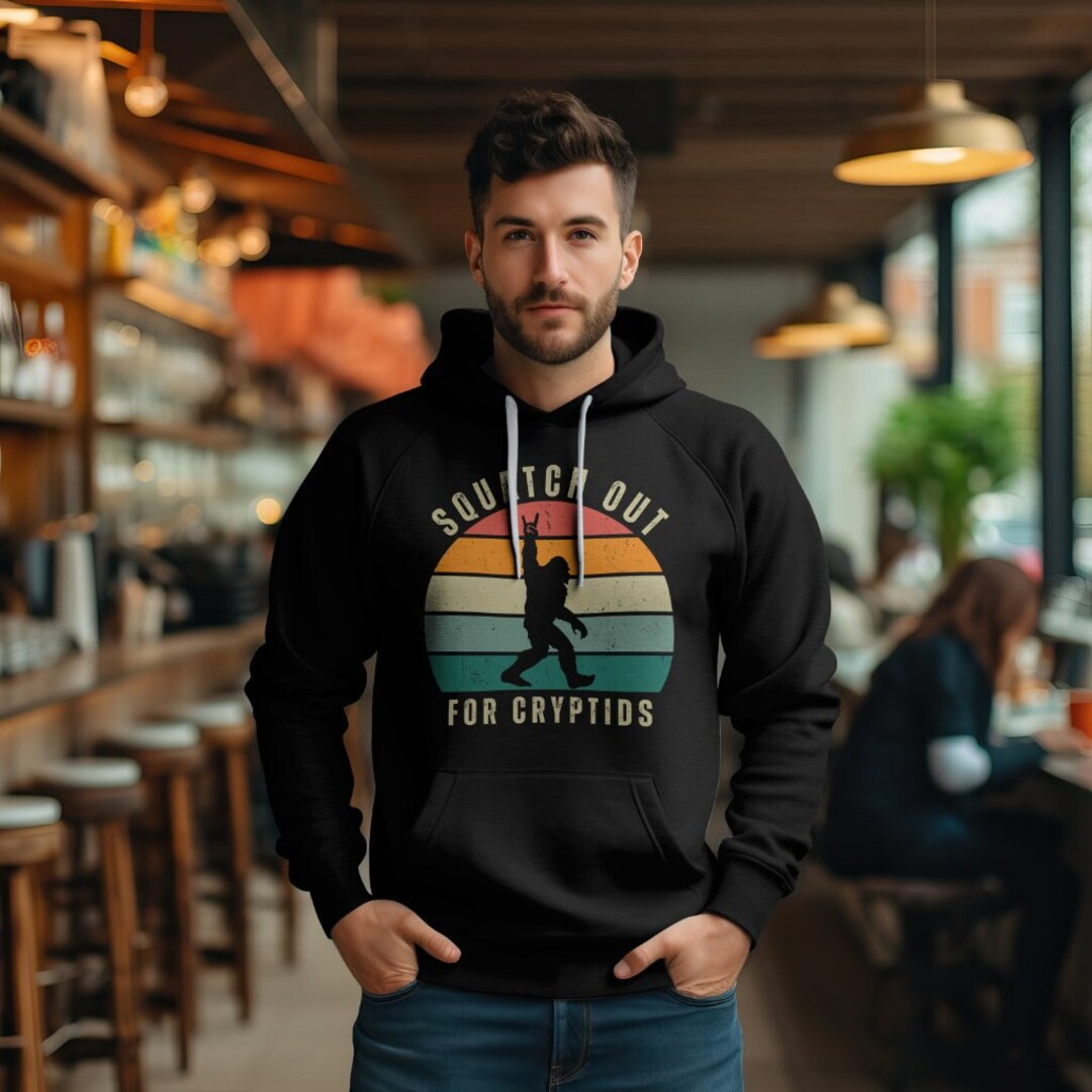 SQUATCH OUT for Cryptids - Hoodie - Mens - Etsy