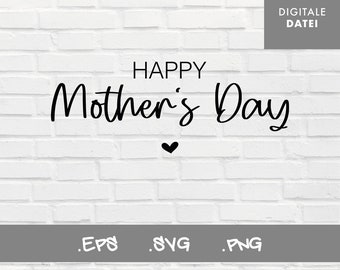 Plotterbestand Moederdag / Bestand Happy Mother's Day / Bestand voor Silhouette / Bestand voor Cricut / Bestand voor broer
