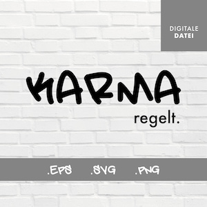 Plotter file Karma / File Karma / Vector file Karma / File for Silhouette / File for Cricut / File for Brother