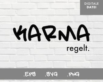 Plotterbestand Karma / Bestand Karma / Vectorbestand Karma / Bestand voor Silhouette / Bestand voor Cricut / Bestand voor Brother