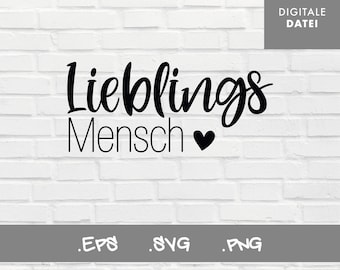 Fichier traceur personne préférée / fichier personne préférée / fichier pour Silhouette / fichier pour Cricut / fichier pour Brother