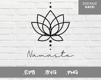 Fichier traceur Namaste / Fichier Namaste / Graphique vectoriel Namaste / Fichier pour Silhouette / Fichier pour Cricut / Fichier pour Brother