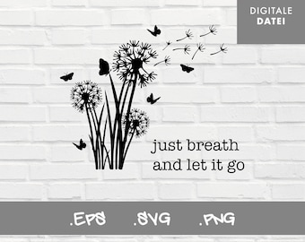 Plotterbestand paardenbloem / bestand paardenbloem / vector grafische paardenbloem / bestand voor silhouet / bestand voor Cricut / bestand voor broer