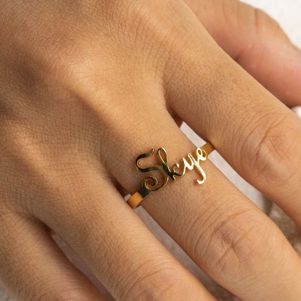 Customized Band Ring for Meaningful Moments, Friendship Ring, Meaningful Gifts, Commitment Ring, Motivational Ring, Ring with Your Name