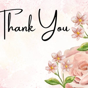 Thank you postcard templates, PLR digital templates, pick five, any occasion, simplistic editable postcards  for business or personal use.