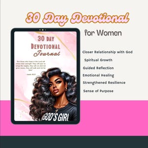 30-Day Devotional Journal for Women | Bible Study, Reflection, and Prayer Guide
