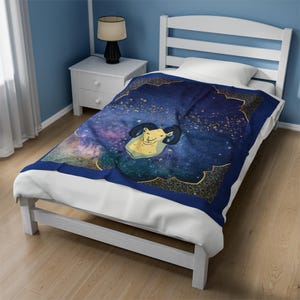 Aries Zodiac Blanket: Velveteen Plush Celestial Home Decor Gift