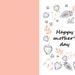 Printable Mother's Day Card Template, Happy Mother's Day, Strawberry, Instant Download - Etsy