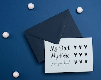 Fathers Day card / Card For husband / Card for him / dad card / Card for boyfriend / Cute Daddy