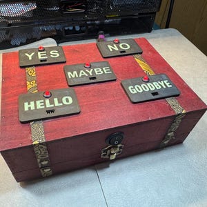 Wooden decorative,  interactive board detector - Ghost hunting equipment - Ghost hunting kit tools - Paranormal investigation e
