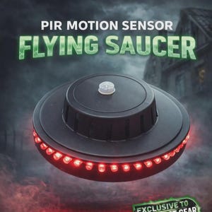 Paranormal Motion Sensor Flying Saucer – LED Ghost Hunting Tool