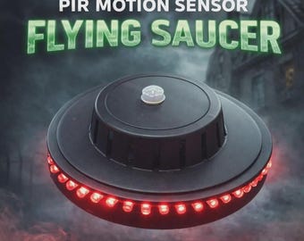 Paranormal Motion Sensor Flying Saucer – LED Ghost Hunting Tool