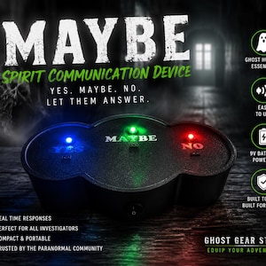 Ghost Hunting Yes/No/Maybe Box – Spirit Communication Device with Proximity Sensor