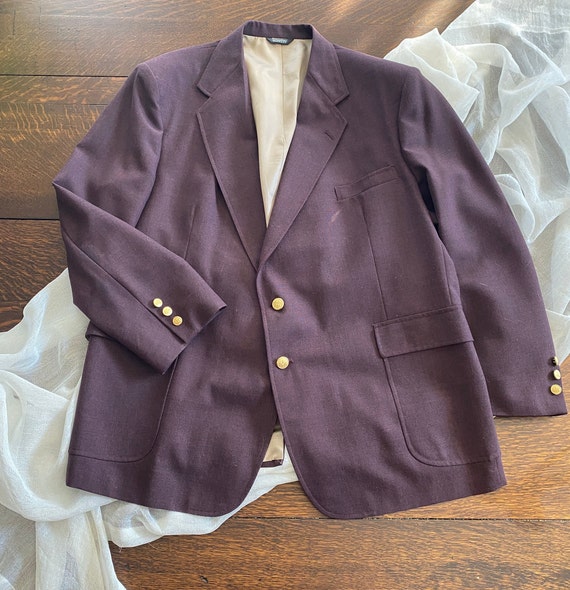 Maroon Vintage Blazer - image 1