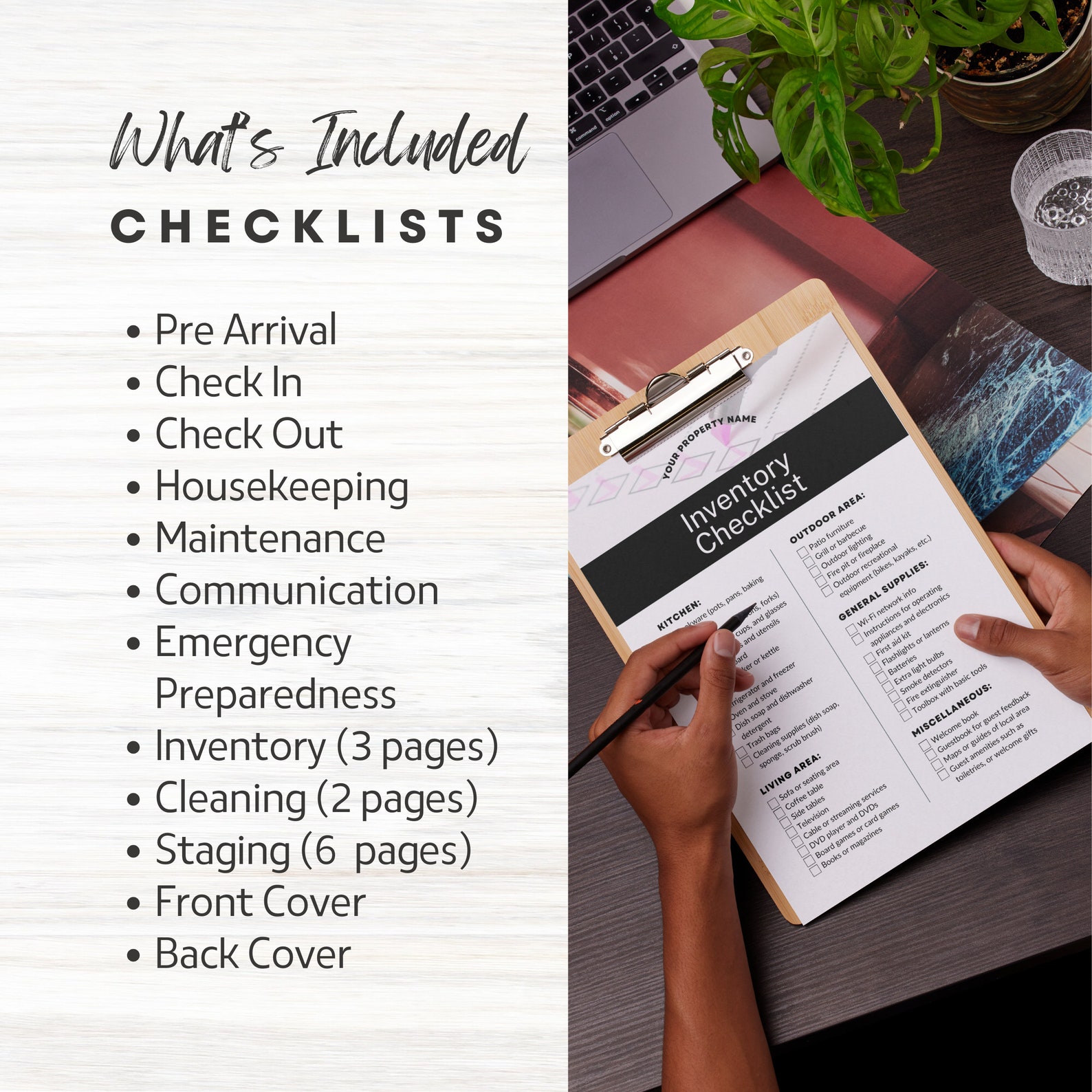 Airbnb Guest Turnover Checklist Bundle, Checklist Template, Editable ...